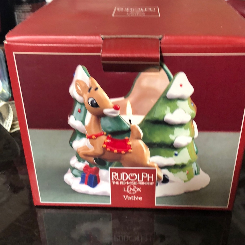 Rudolph the red nosed Reindeer Lenox Votive